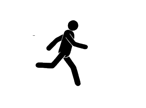 Running stickman